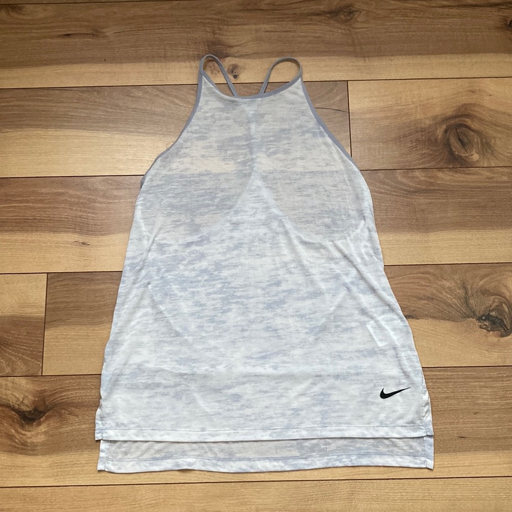 Nike Semi Sheer Racer Back Tank Top. Size S